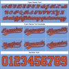 Custom Light Blue Orange-Royal Authentic Basketball Shorts - Image 3
