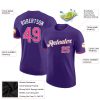 Custom Purple Pink-Black Performance T-Shirt - Image 2