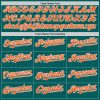 Custom Teal Orange-White Authentic Sleeveless Baseball Jersey - Image 3